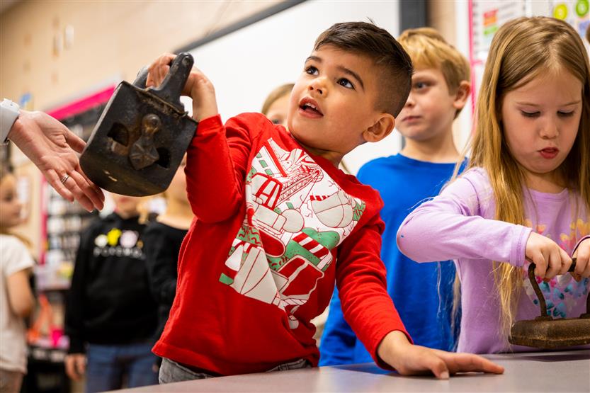 Heritage Elementary kindergartners explore history